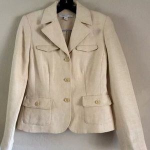 (Z64)  Natural Linen Lined Blazer TOMMY HILFIGER 2